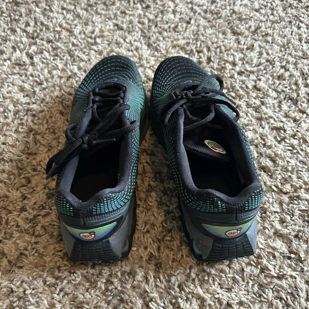 Nike Black Sneakers with Teal Knit Accents